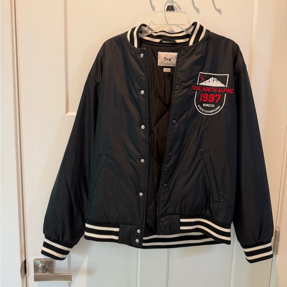 Aritzia TNA Varsity Bomber Jacket